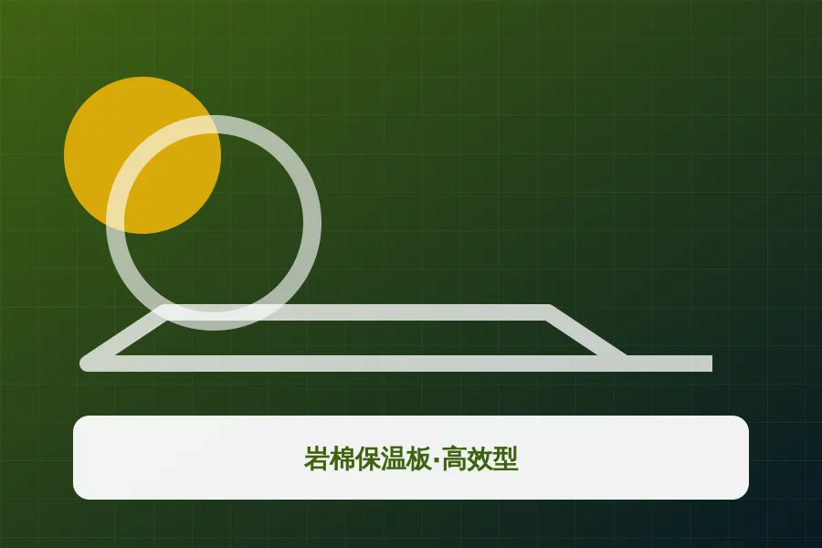 岩棉保温板·高效型应用示意图